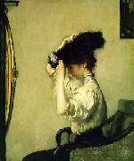 Edmund Charles Tarbell Preparing for the Matinee, oil on canvas